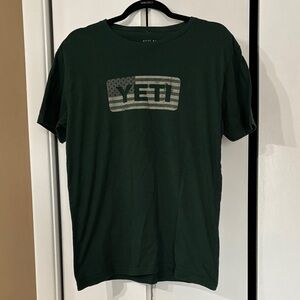 YETI Men's Dark Green Tee